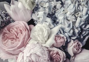 Flizelin fotótapéta Rózsa bazsarózsa hortenzia Elegancia 200x140 +ragasztó