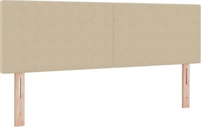 vidaXL LED ágytámla LED -es lámpákkal Szürke zöld 144 cm Poliészter