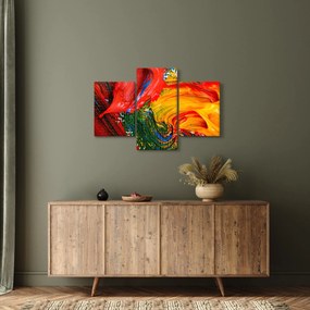 Kép - Kékítő absztrakció ecsettel (90x60 cm)