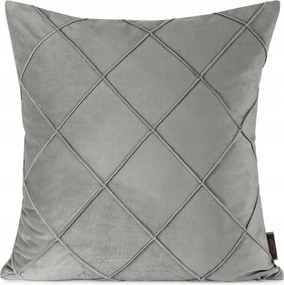 Dekoratív párnahuzat Nala 2 45x45 Eurofirany ezüst, varrásokkal