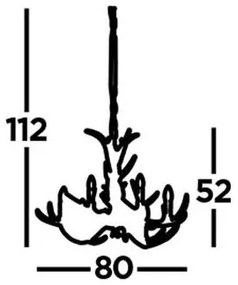 Searchlight 6416-6BR - STAG lógó csillár 6xE14/7W/230V láncon