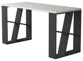 Íróasztal Honey - White, Anthracite