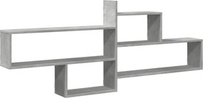 vidaXL betonszürke szerelt fa fali polc 167,5 x 18 x 68 cm