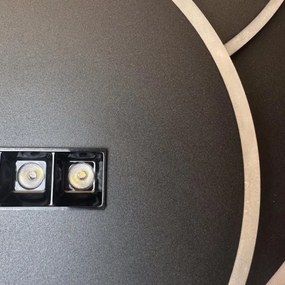 LED Dimmelhető mennyezeti lámpa LED/90W/230V 3000-6500K fekete + távirányítás