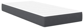 Zsebesrugós Ágymatrac Sötétszürke Közepes 100x200x20 cm Szövet