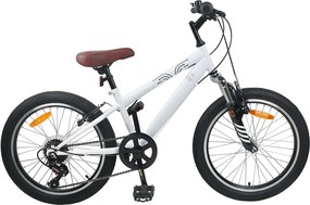 vidaXL Kids Mountain Bike 24 Hüvelyk 6-Speed 8-12 éves korig Fehér