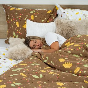 4Home Ősz krepp ágyneműhuzat, 160 x 200 cm, 70 x 80 cm, 160 x 200 cm, 70 x 80 cm