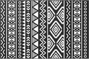 vidaXL kültéri szőnyeg ARAKIL fekete 120x180 cm PP