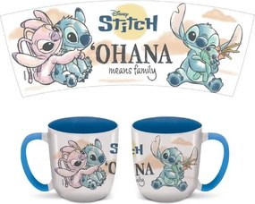 Disney Lilo és Stitch, A csillagkutya Ohana Elite porcelán bögre 380 ml (13 oz) Díszdobozban