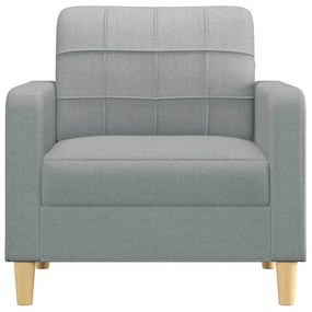 világosszürke szövet kanapéfotel 60 cm