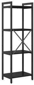 Könyvszekrény Musta tammi 40 x 30 x 118 cm Faanyag