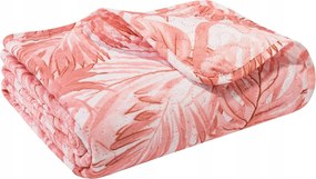 Dekoratív ágytakaró Hibiscus 200x220 steppelt púder virágos