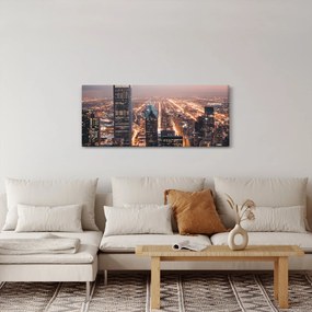 Fényes metropolisz képe (120x50 cm)