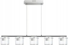 Led fĂŒggesztĂ©k Rendl Estra V 5x5W, ĂĄtlĂĄtszĂł ĂŒveg, fehĂ©r, 3000K, 900mm