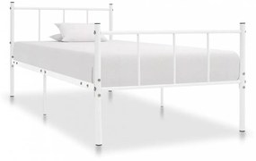 Fehér fém ágykeret 90 x 200 cm