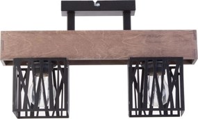 Sigma lighting loft mennyezeti lámpa dali barna fekete sig31479