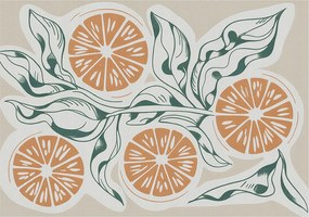 Flizelin tapéta Divatos 3D fali ragasztó Gyümölcsös minták 312x219 Ragasztó