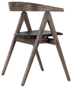 Fekete-barna tölgyfa étkezőszék Ava – Gazzda