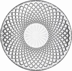 Patera 25 Cm-es Üvegtányér Nagy Altom Solaris Szívecskék Sütemény Desszerthez