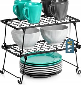 2x Konyhai fém polc, kiegészítő pultra, polc szekrénybe, állvány, szervező