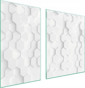 Üveglap És Vágódeszka 100x52 Fehér Edzett Üveg