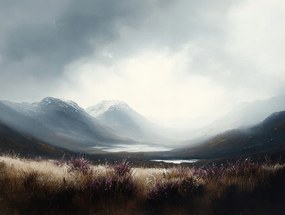 Canvas Vászonkép Skócia Hegyek Glencoe Völgy Hanga 80x60
