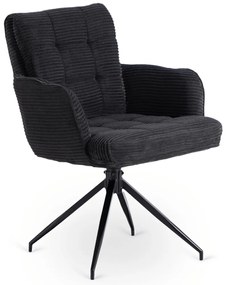 Forgó Étkező/Tárgyaló Fotel Fekete Színben.