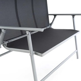 GARTHEN Kerti pad összecsukható 119 cm szürke