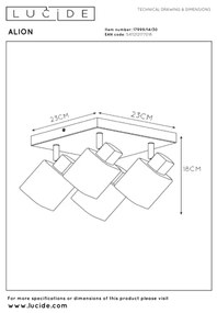 Lucide 17999/14/30 - ALION spotlámpa 4xE14/25W/230V