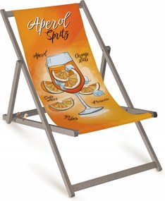 Aperol Spritz Fából Készült Napozóágy Összecsukható Strand Napozóágy Ajándék