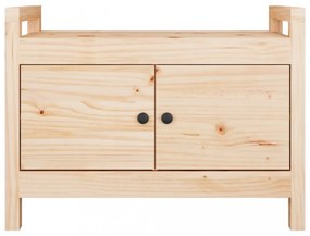 tömör fenyőfa előszoba pad 80 x 40 x 60 cm