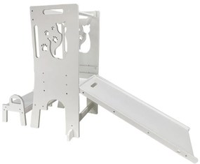2Kids Toys - Növekvő tanulótorony Macska csúszdával és táblával