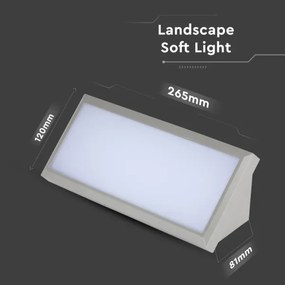 LED kültéri fali lámpa LED/12W/230V 6400K IP65 szürke