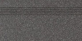Lépcső Rako Taurus Granit fekete 30x60 cm matt TCPSE069.1