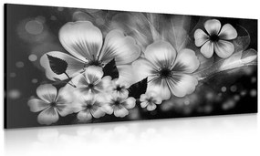 Kép virág fantázia fekete fehérben