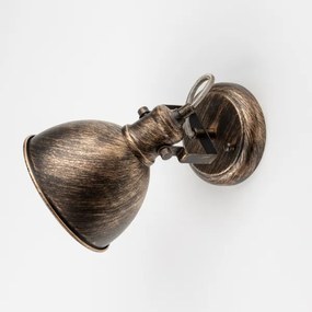 Brilagi - Fali spotlámpa TECHNO 1xE27/60W/230V bronz/patinás