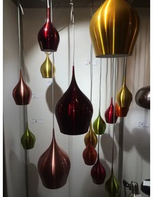 Searchlight 6461-12RE - Csillár zsinóron VIBRANT 1xE14/60W/230V piros