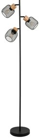 Brilagi - Állólámpa BASKLITE 3xE27/15W/230V kaucsukfa/fekete