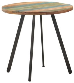 Tömör újrahasznosított fa étkezőasztal 80 cm