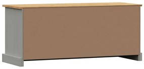 VIGO szürke tömör fenyőfa cipőtároló pad 106 x 35 x 45 cm