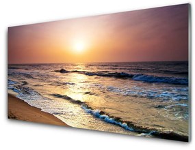 Üvegkép Sea Beach Sun Landscape 100x50 cm