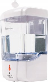 Érintésmentes fali szappan- vagy folyadékadagoló Faneco 0,7L Átlátszó fehér