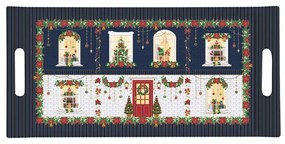 Karácsonyi Műanyag tálca 40x19 cm Festive Avenue