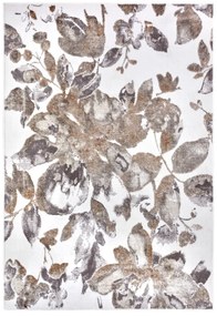 Szürke-barna szőnyeg 67x120 cm Shine Floral – Hanse Home