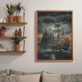 Kalózhajó Haunted Seas 1500 db-os puzzle Clementoni