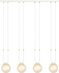 Emibig modern függeszték glam fehér mézédes emi1117/4