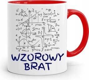 Piros Bögre Ajándék Testvérnek Mintás Testvér nyomott mintával