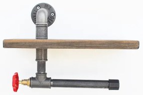 Vécépapír tartó polccal BORURAF 22x31 cm fenyő