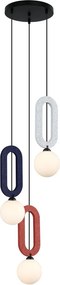 Italux modern függeszték masso fehér piros kék szürke itxpnd-59839-3-mlti