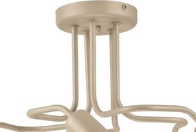Felületre szerelhető CHARLIE csillár 5xE27/15W/230V, bézs